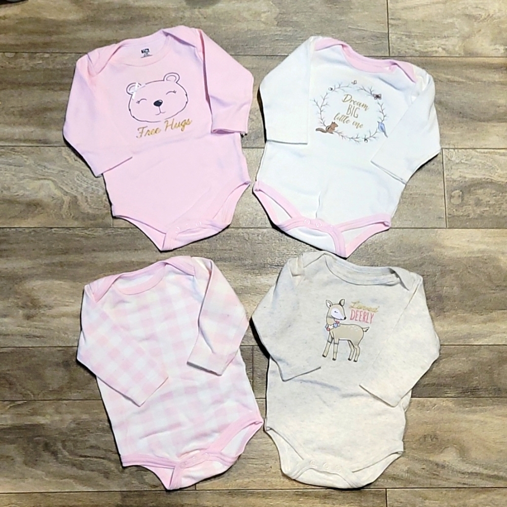 Girls Ling Sleeve Onesies